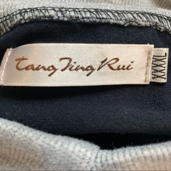 Tang Ling Rui Black A-line Military Style Long Sleeve Collar Dress Women's 4XL - Picture 6 of 6